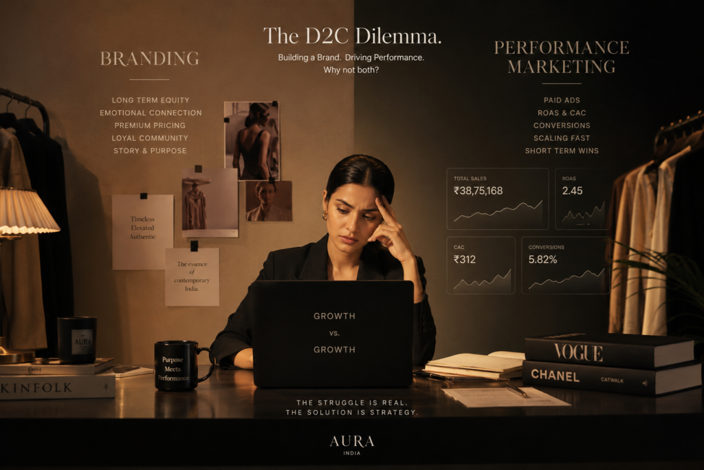 Indian D2C brand struggling to scale Meta ads due to weak positioning and consumer psychology
